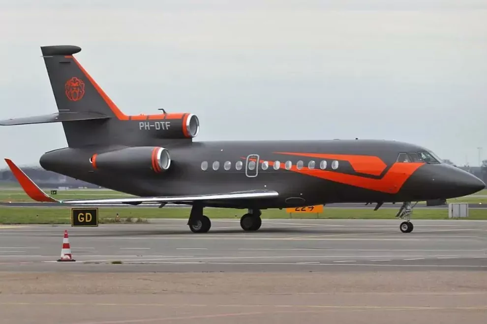 Jet privé de Max Verstappen, le Falcon 8X 
