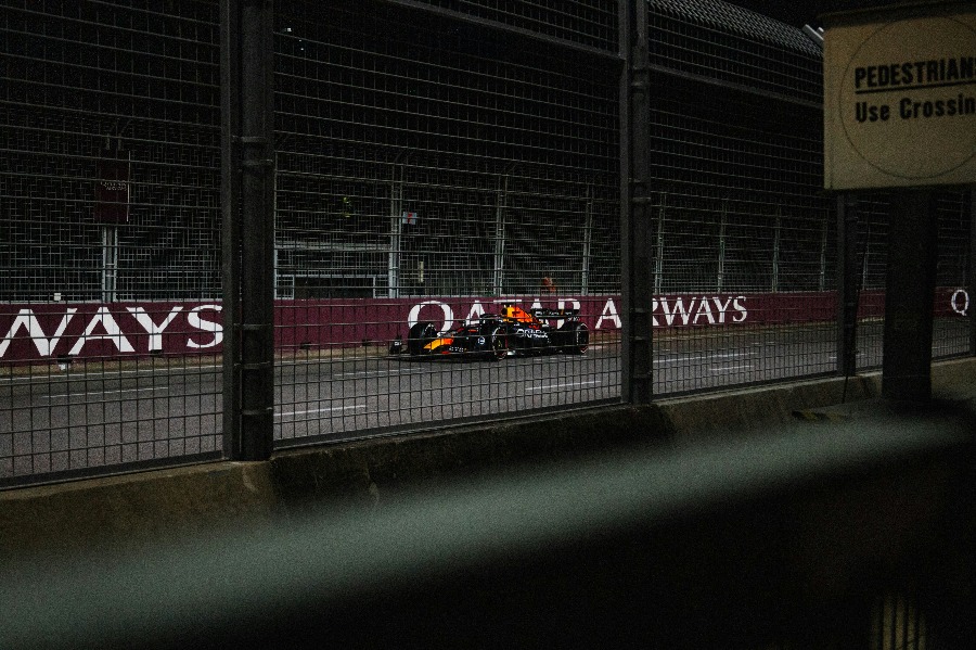 Monoplace de Formule 1 sur le circuit des Amériques a Austin