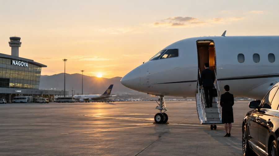 Heavy jet stationné à l'aéroport de U-Tapao, sur la côte Est thaïlandaise, une voiture prête à conduire l'équipe à l'usine, IBC Aviation