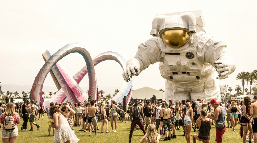 Jet privé sur le tarmac de Thermal pendant le week-end de Coachella, IBC Aviation