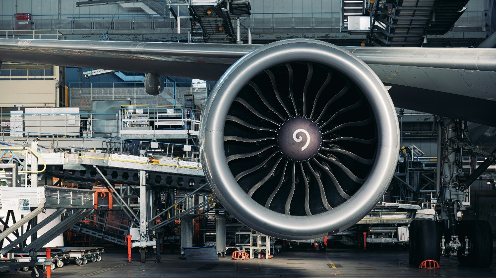 jet engine of an aircraft