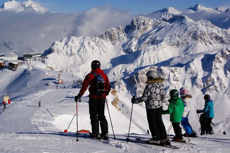 Ski holiday in the mountains
