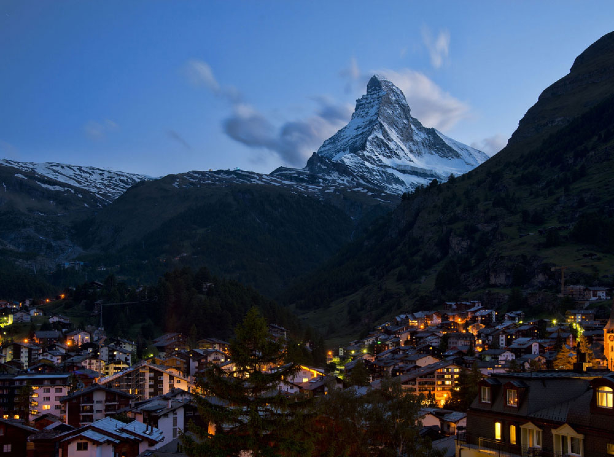 Zermatt, Switzerland in private jet